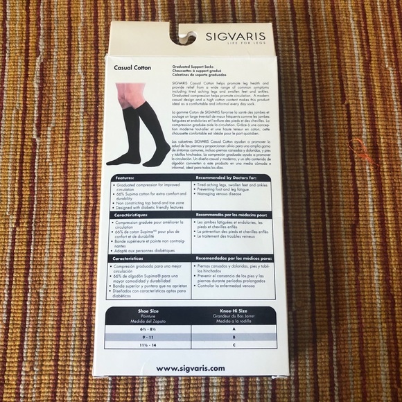 Sigvaris Compression socks - 186C 15-20 mmHg in Khaki - Picture 4 of 6